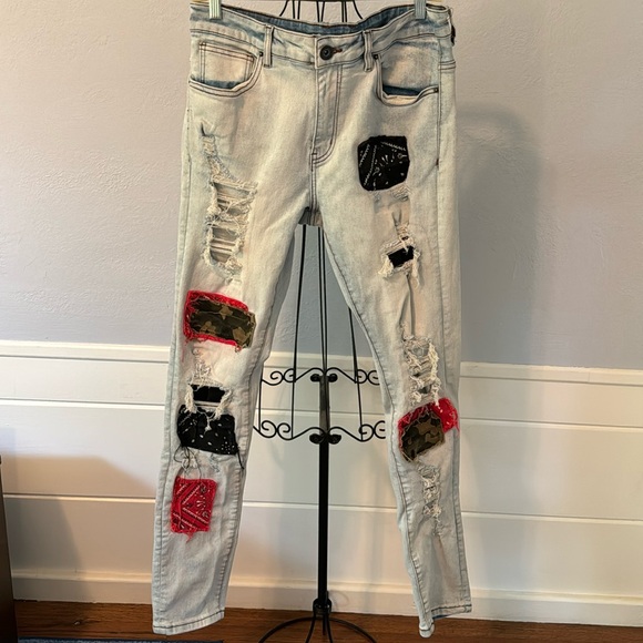 Crysp Harvey 2.0 Light Blue Denim Jeans - Picture 1 of 7